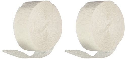 Crepe Streamers- White /2Pcs