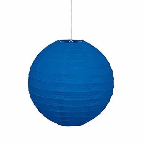 Lantern Round Royal Blue /1Pc