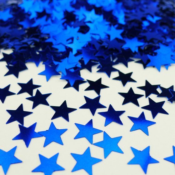 Stars Confetti Blue