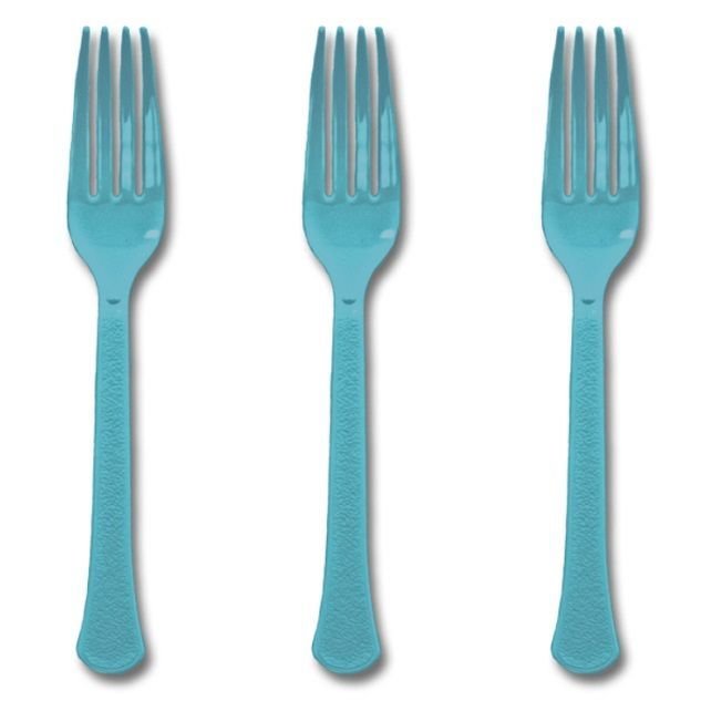 Caribbean Teal Forks /18Pcs