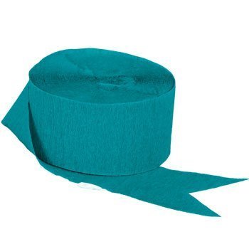 Caribbean Teal Crepe Streamers /1Pc