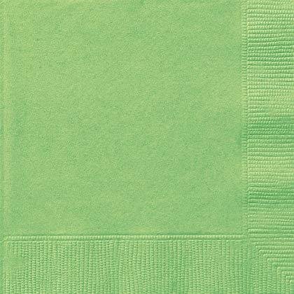 Lime Green Beverage Napkins /20Pcs