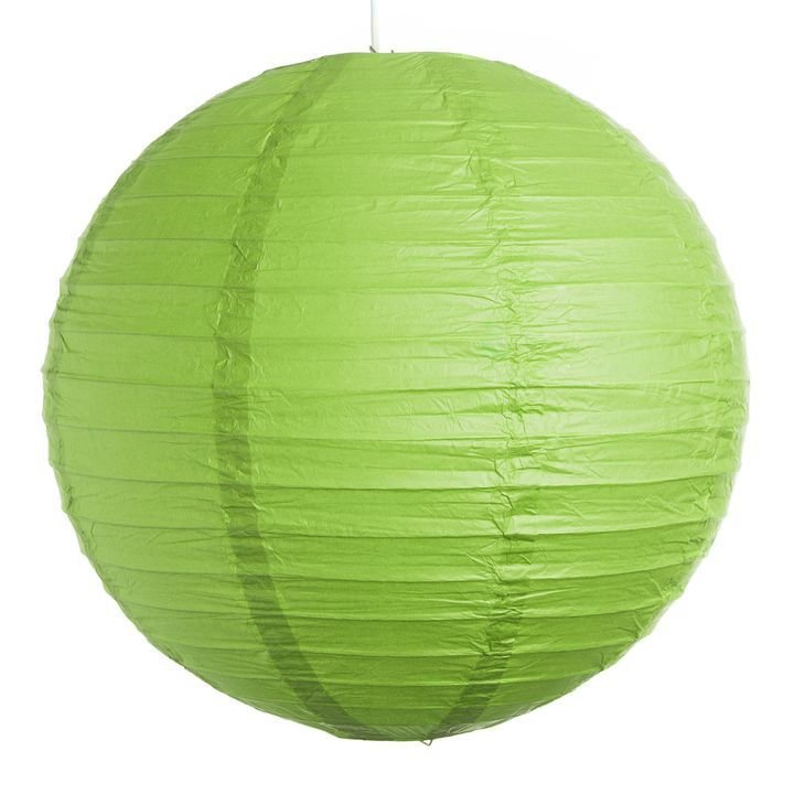 Large Lantern Round Lime Green /1Pc