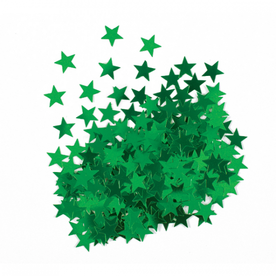 Stars Confetti Green