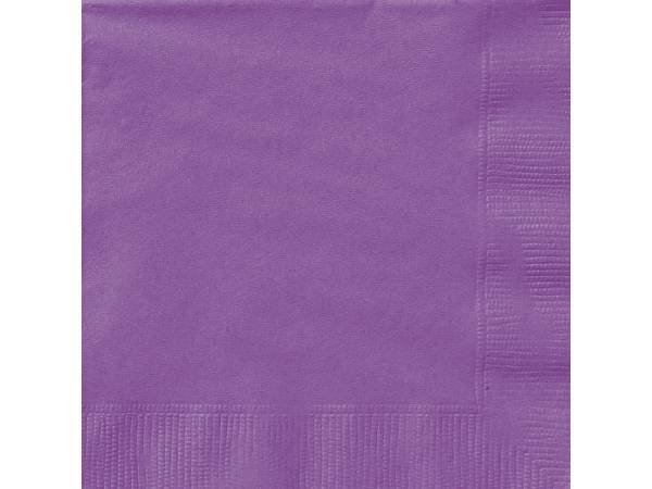 Pretty Purple Beverage Napkins /20Pcs