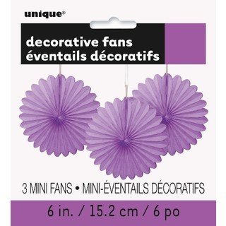 Decor Fans Pretty Purple /3Pcs