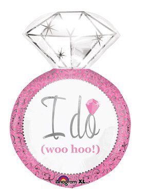Supershape I Do Pink Foil Balloon