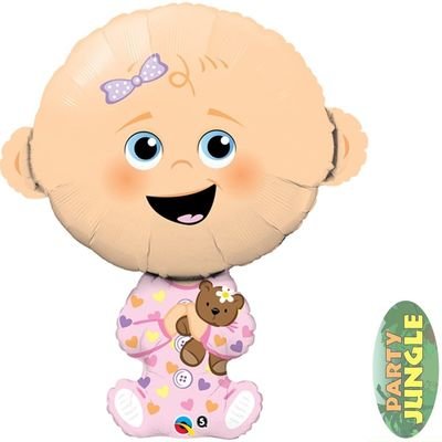 Supershape Baby Girl Foil Balloon