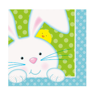 Spring Easter Bunny Beverage Napkins