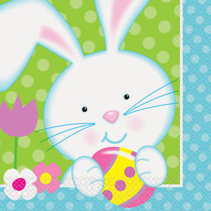 Spring Easter Bunny Lunch Napkins Spring Easter Bunny Lunch Napkins