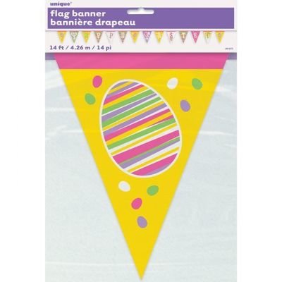 Happy Easter Paper Flag Banner