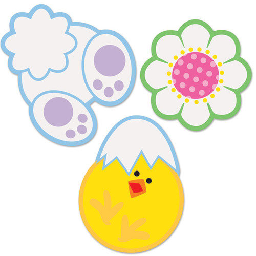 Bunny Chick Confetti Cutout