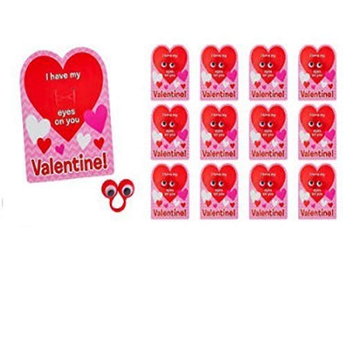 Rings Wiggly Eyes With Cards Valentine