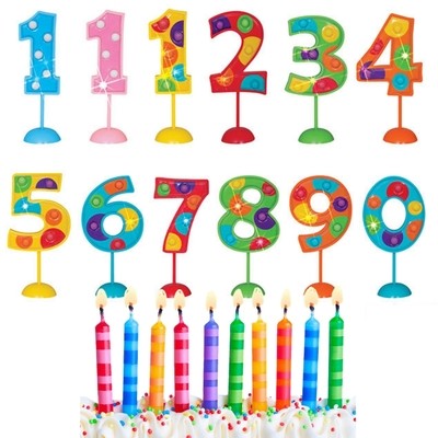 Candles,Cake Toppers &amp; Flashing Decorations