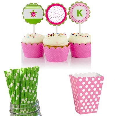 Cupcakes,Treat Boxes &amp; Straws