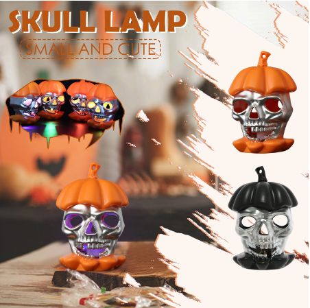 Led Light Pumpkin Skull Lantern /1Pc Led Light Pumpkin Skull Lantern /1Pc
