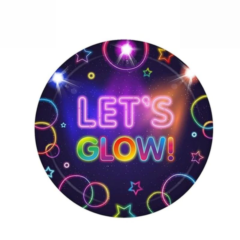 Neon Glow Plates /10Pcs