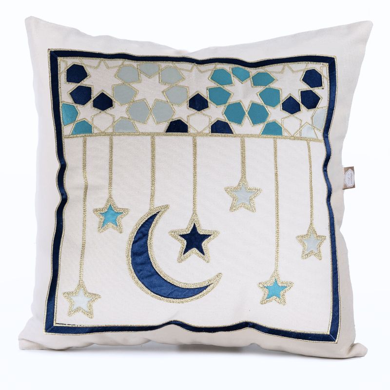 Al Bahja Crescent Arabesque Cushion Cover Al Bahja Crescent Arabesque Cushion Cover