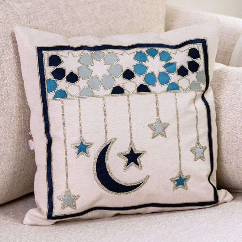 Al Bahja Crescent Arabesque Cushion Cover