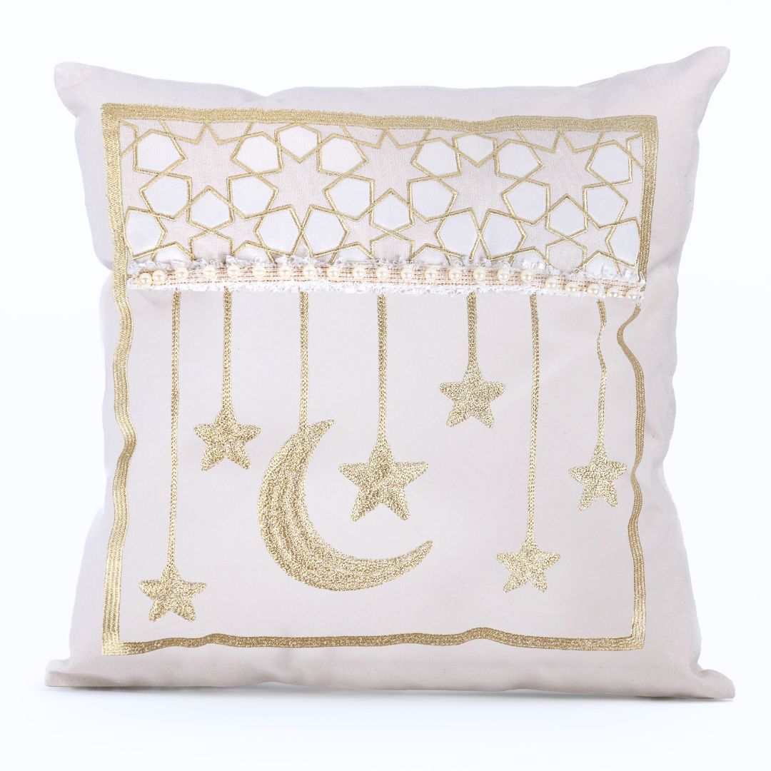 Nawwartouna Crescent Arabesque Cushion Cover