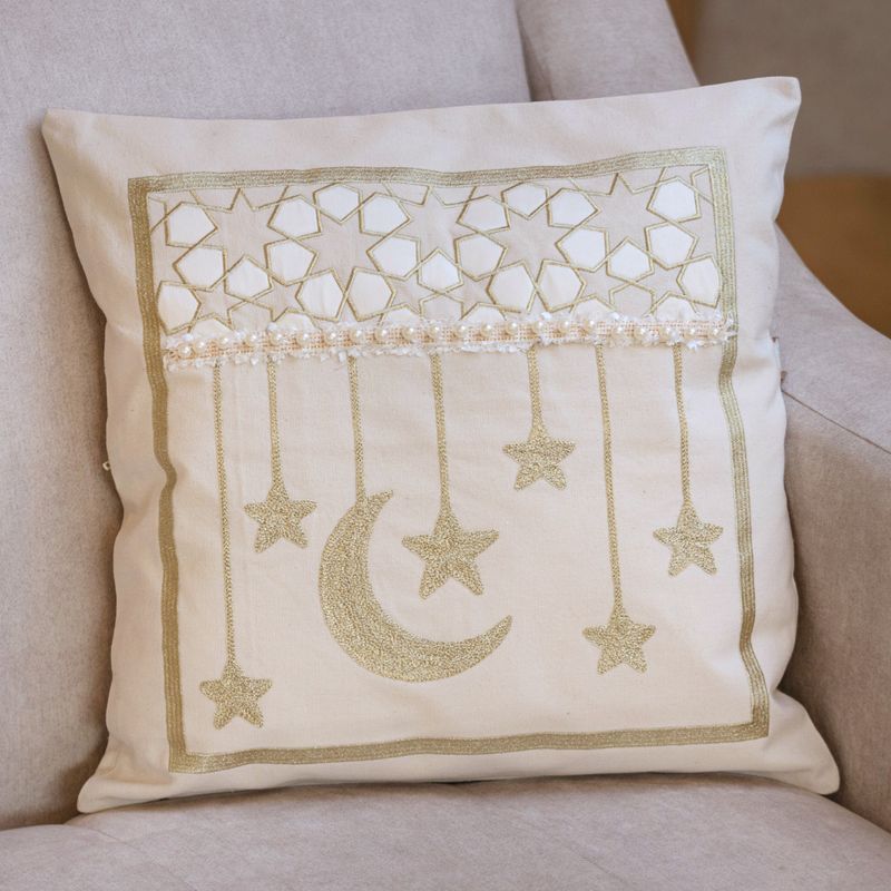 Nawwartouna Crescent Arabesque Cushion Cover