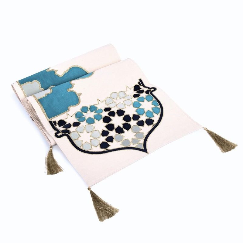 Al Bahja Mosques Arabesque Table Runner Al Bahja Mosques Arabesque Table Runner