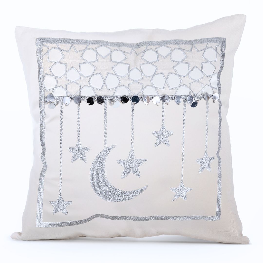 Jam3etna Crescent Arabesque Cushion Cover
