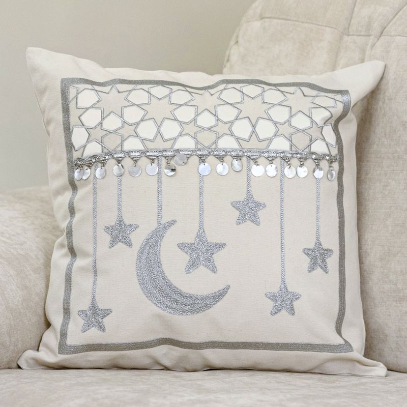Jam3etna Crescent Arabesque Cushion Cover