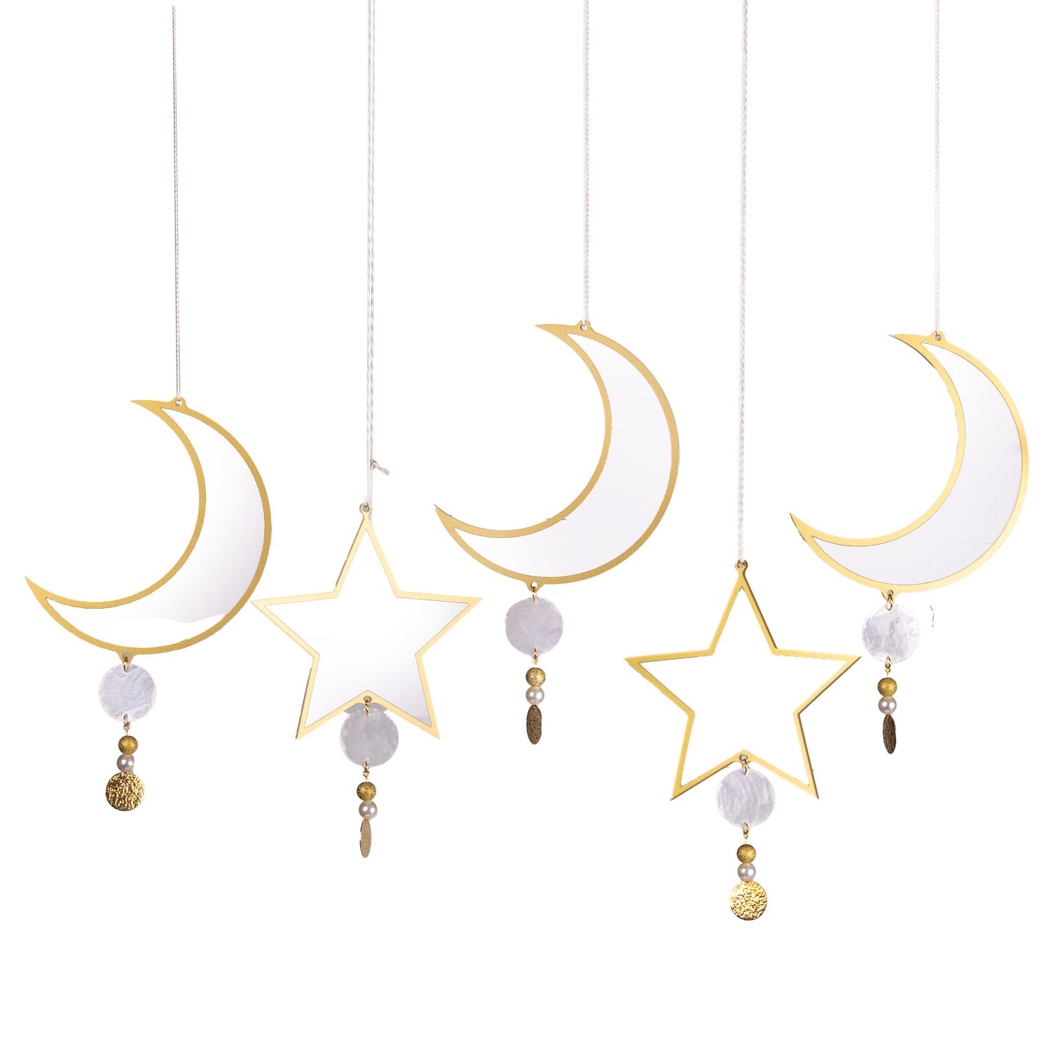Nawwartouna Set Of 5 Mini Acrylic Hanging Decorations Nawwartouna Set Of 5 Mini Acrylic Hanging Decorations
