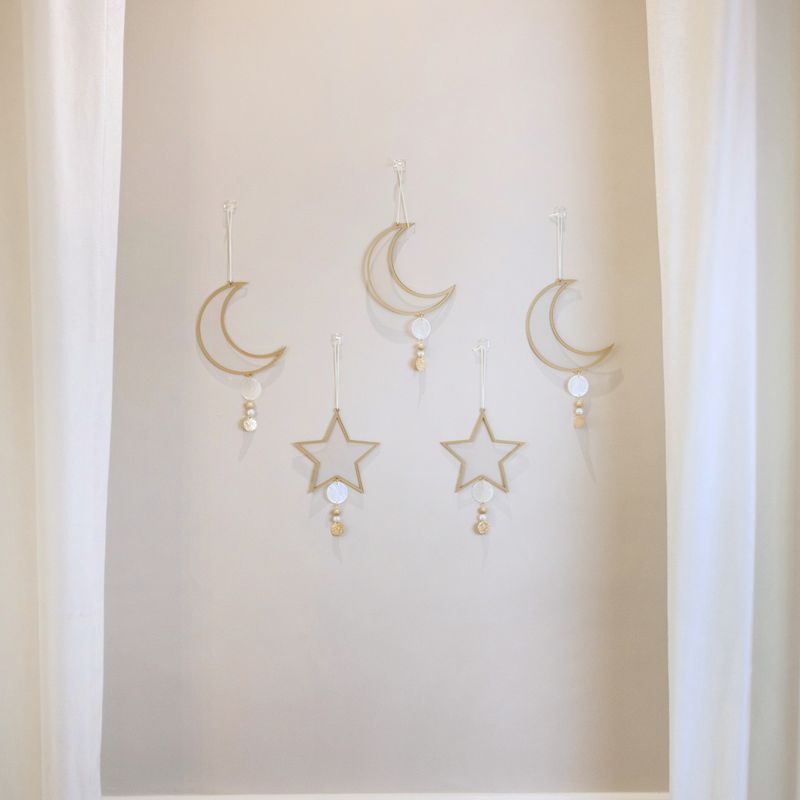 Nawwartouna Set Of 5 Mini Acrylic Hanging Decorations
