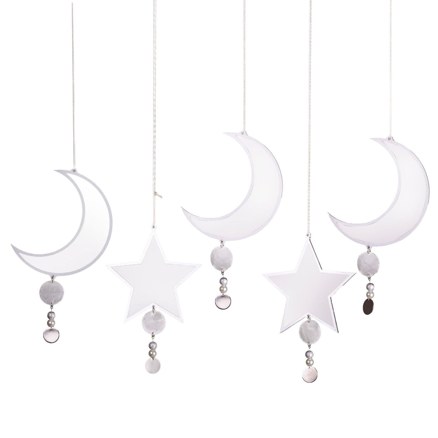 Jam3etna Set Of 5 Mini Hanging Acrylic Decorations