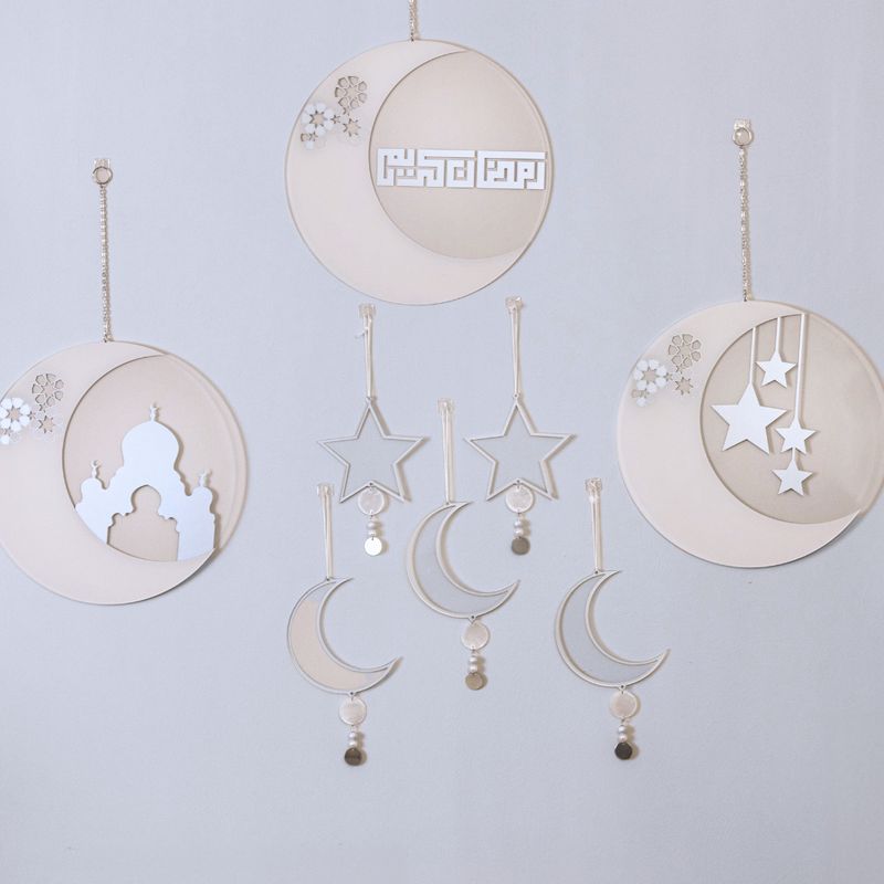 Jam3etna Set Of 5 Mini Hanging Acrylic Decorations