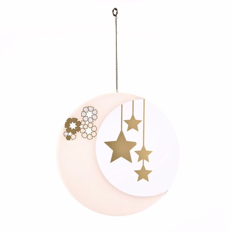 Nawwartouna Large Crescent & Stars Acrylic Hanging Decoration Nawwartouna Large Crescent & Stars Acrylic Hanging Decoration