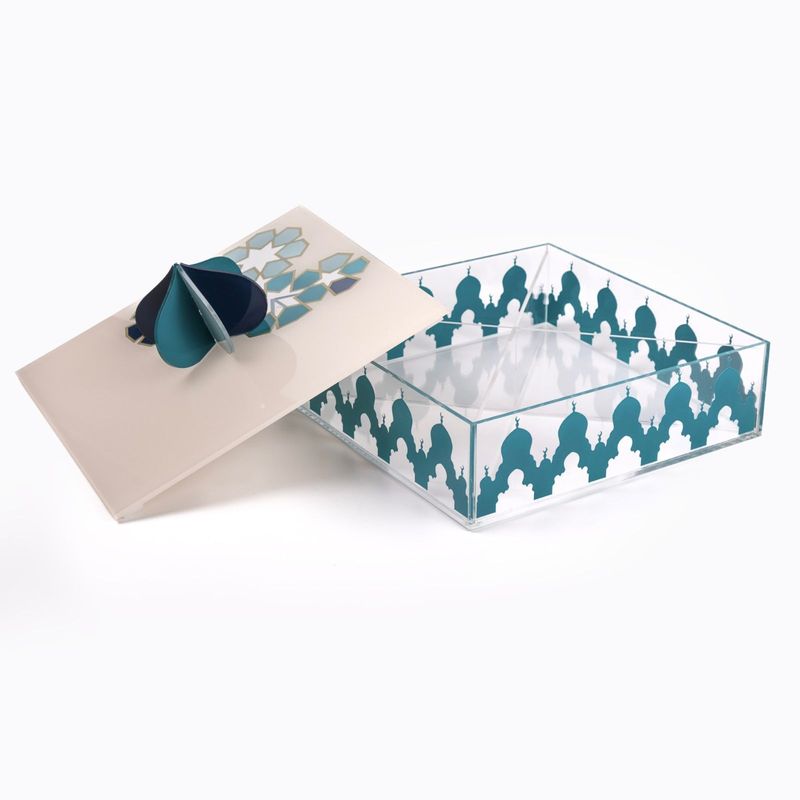 Al Bahja Arabesque Square Acrylic Box