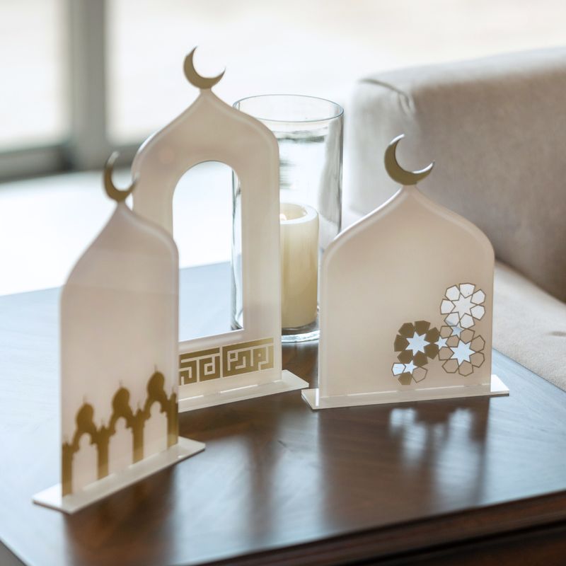 Nawwartouna Set Of 3 Mosques Acrylic Stands