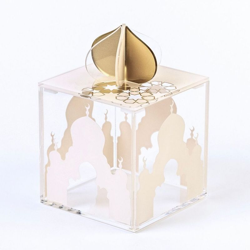 Nawwartouna Arabesque Set of 2 Square Acrylic Boxes