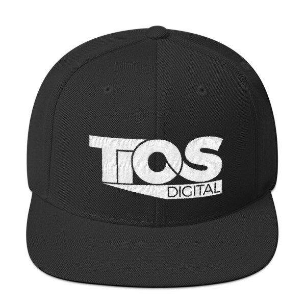 TiOS Black Snapback Hat