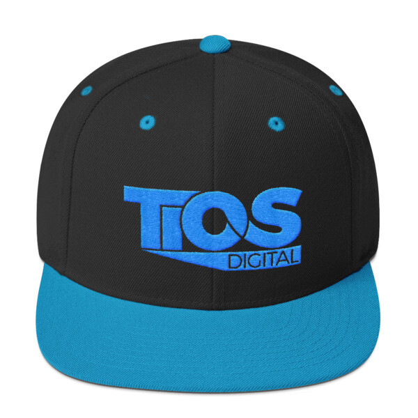 TiOS Blue Trim Snapback Hat
