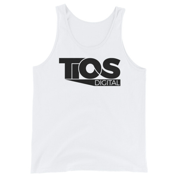 TiOS Digital White Unisex Tank Top