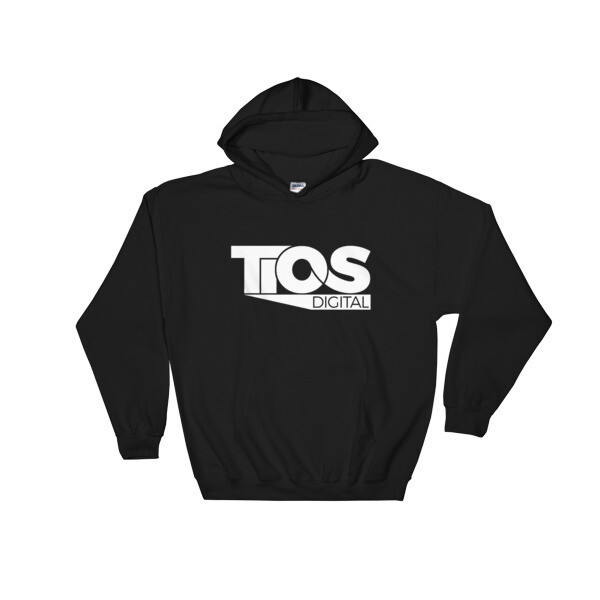 TiOS Digital Black Hooded Sweatshirt