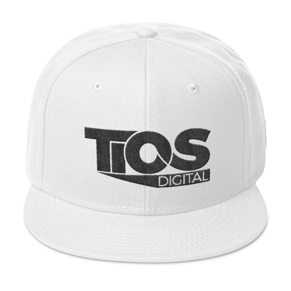 TiOS White Snapback Hat