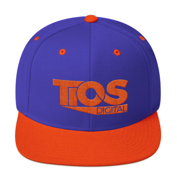 TiOS Orange Trim Snapback Hat
