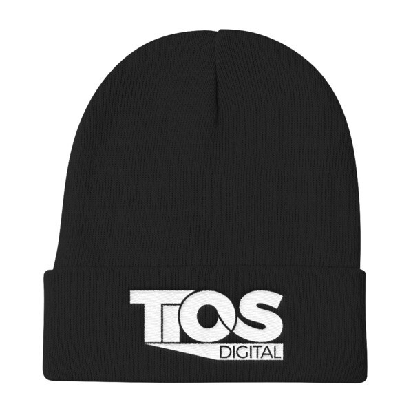TiOS Black Knit Beanie