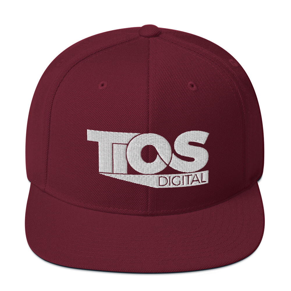 TiOS Maroon Snapback Hat