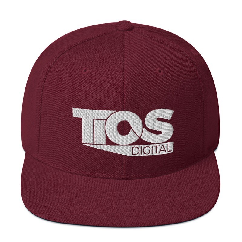 TiOS Maroon Snapback Hat
