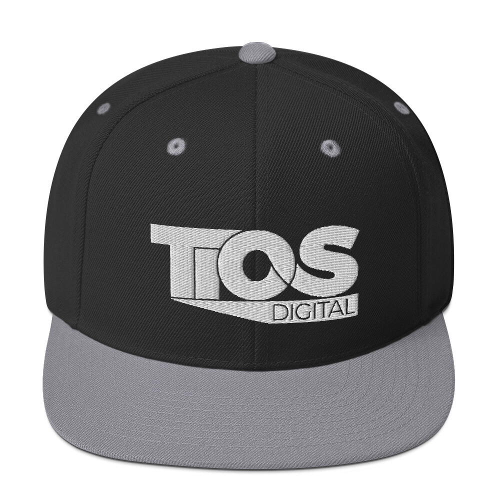 TiOS Grey Trim Snapback Hat