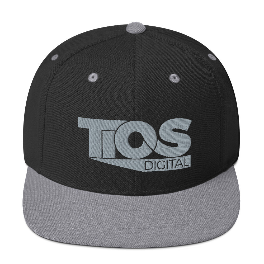 TiOS Grey Trim Snapback Hat
