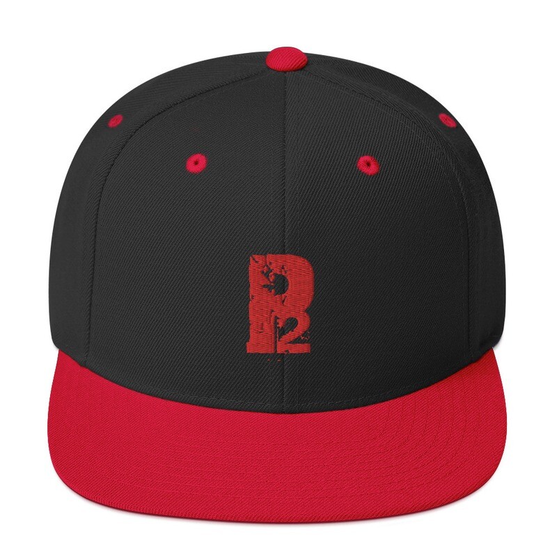 Phase 2 Red Trim Snapback Hat