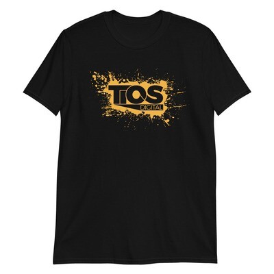 NEW TiOS Digital &quot;PAINTED&quot; (Orange Logo) Short-Sleeve Unisex T-Shirt