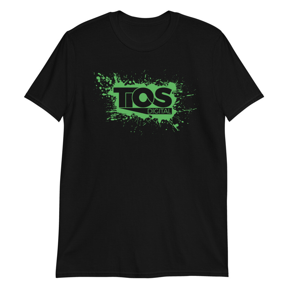 NEW TiOS Digital &quot;PAINTED&quot; (Green Logo) Short-Sleeve Unisex T-Shirt